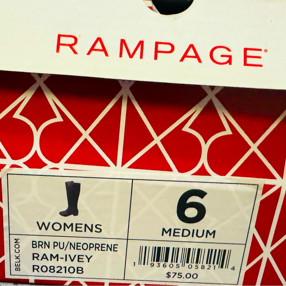 RAMPAGE BOOTS (Womens) Size 6